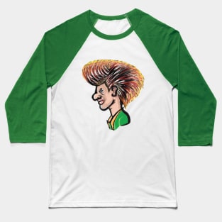 face caricature cartoon portrait Baseball T-Shirt